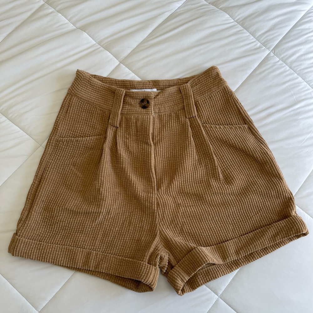 Petal & Pup Brown High-Waisted Shorts